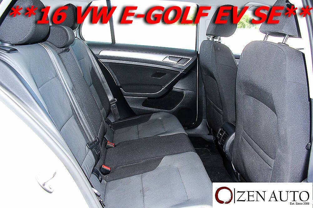 Used 2016 Volkswagen e-Golf SE FWD image 28