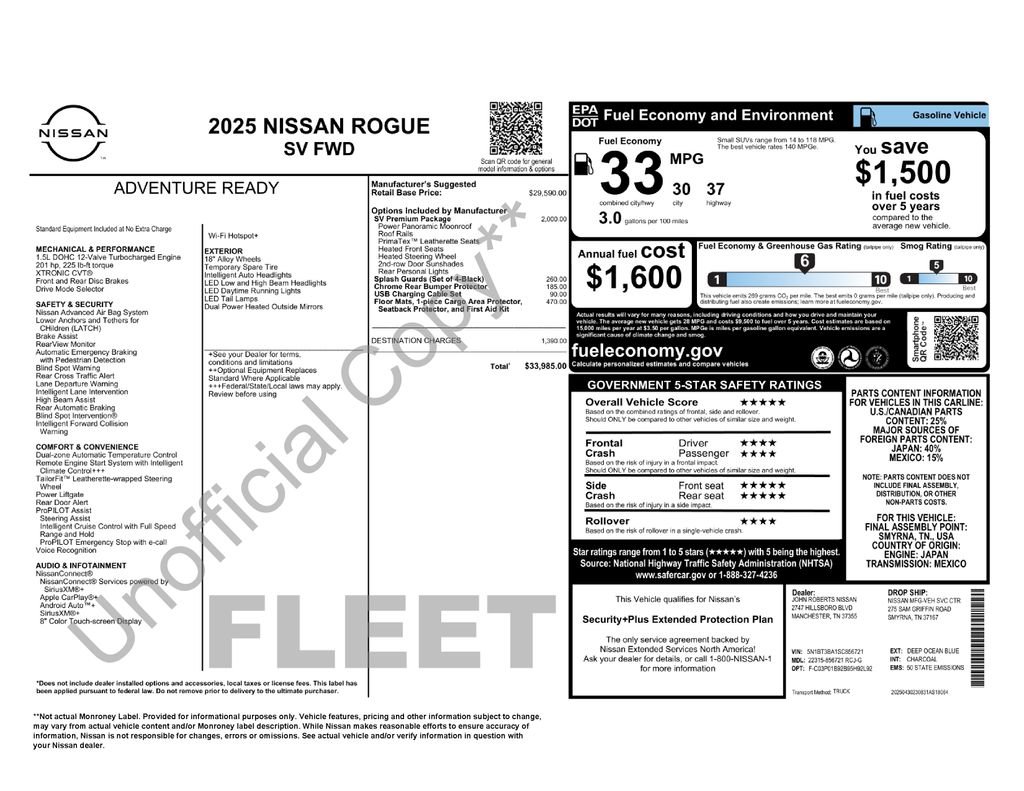 Used 2025 Nissan Rogue SV w/ SV Premium Package FWD image 14