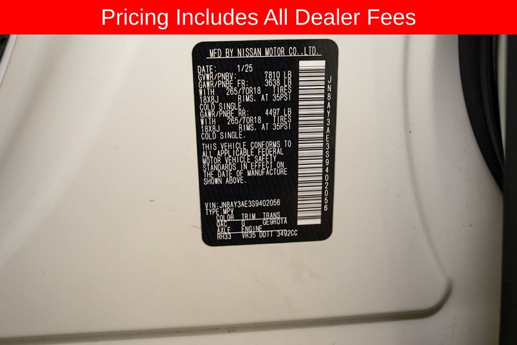 Certified 2025 Nissan Armada SV AWD/4WD image 21