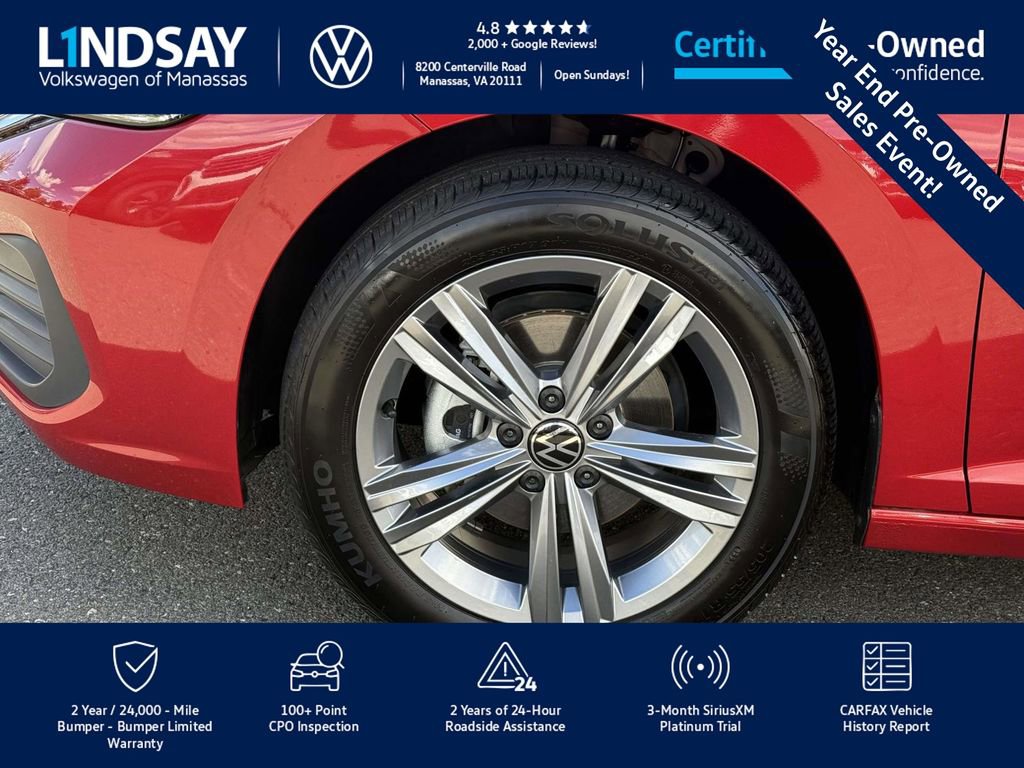 Certified 2024 Volkswagen Jetta SE w/ Panoramic Sunroof Package image 9