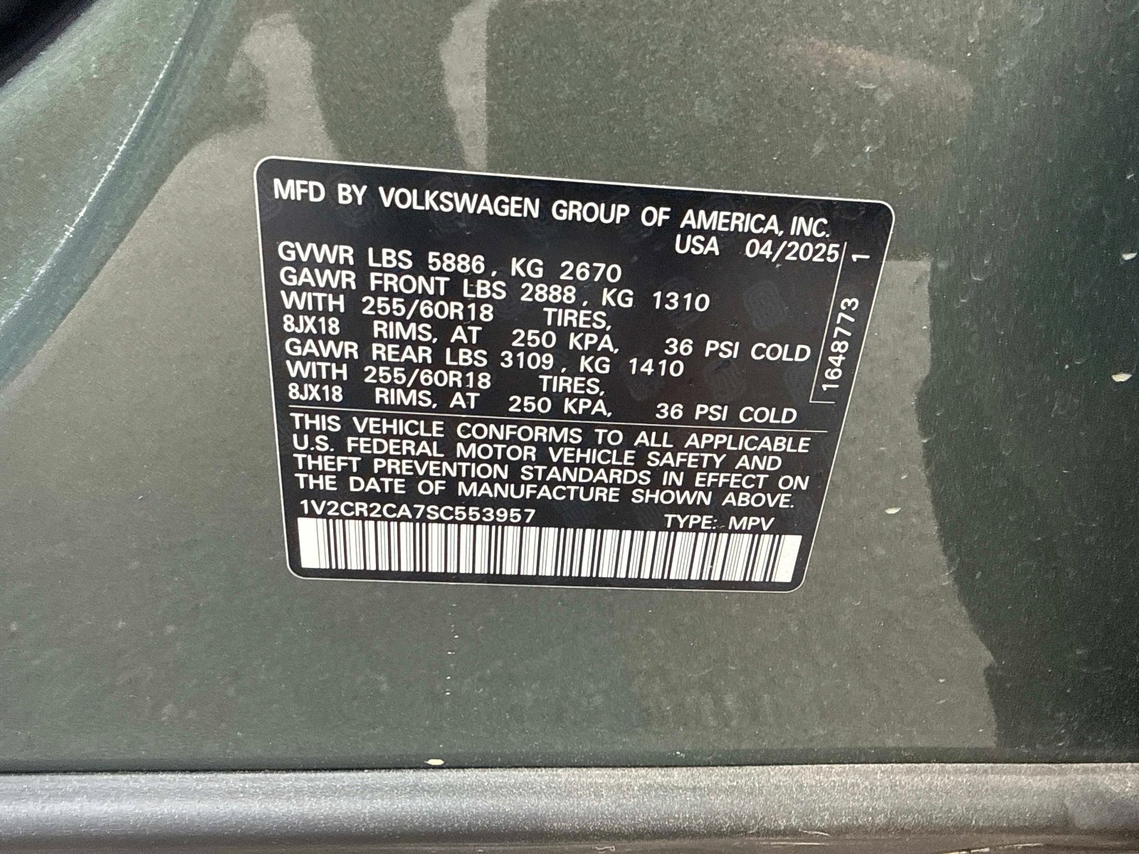 Used 2025 Volkswagen Atlas Peak Edition SE image 9