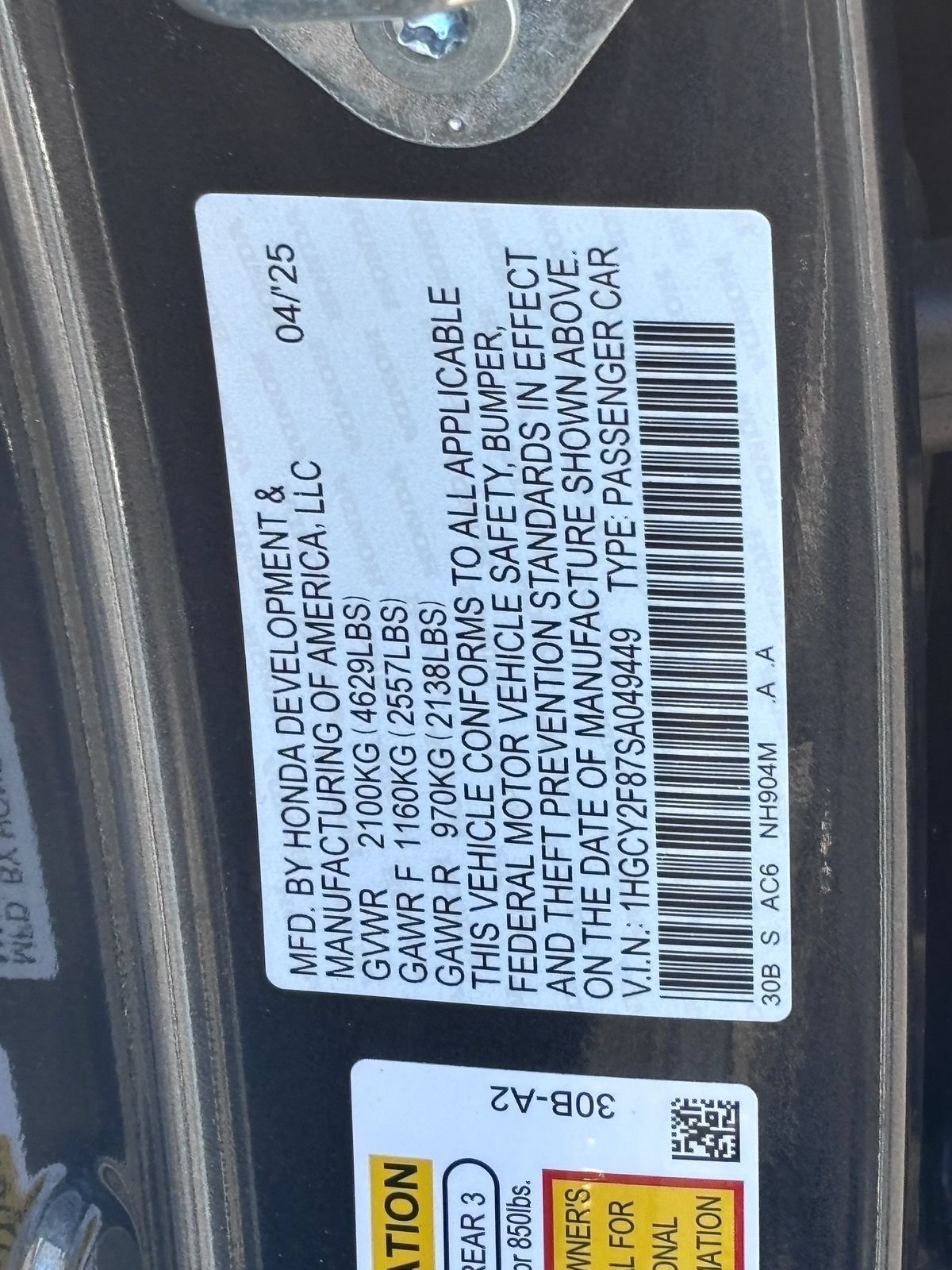 Certified 2025 Honda Accord Touring image 36