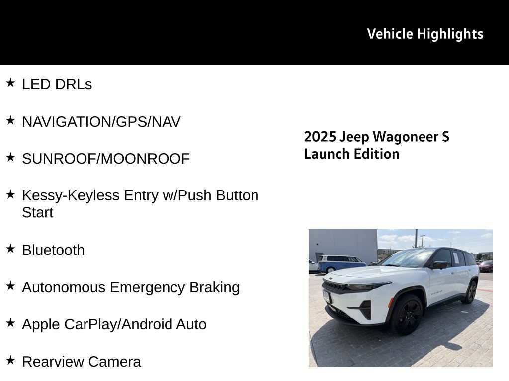 Used 2025 Jeep Wagoneer S Launch Edition AWD/4WD image 28
