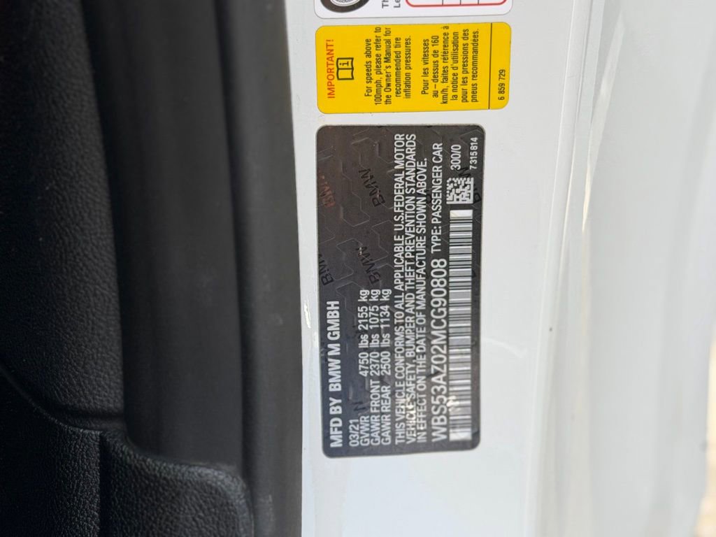 Used 2021 BMW M4 Coupe w/ Parking Assistance Package RWD image 52