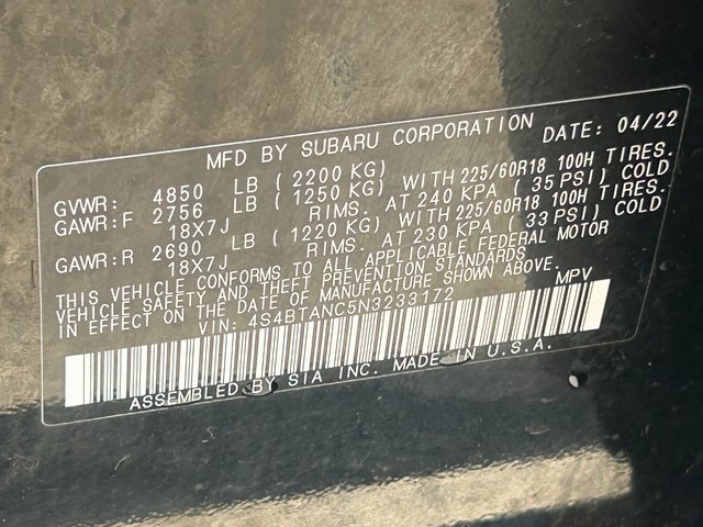 Used 2022 Subaru Outback Limited image 38