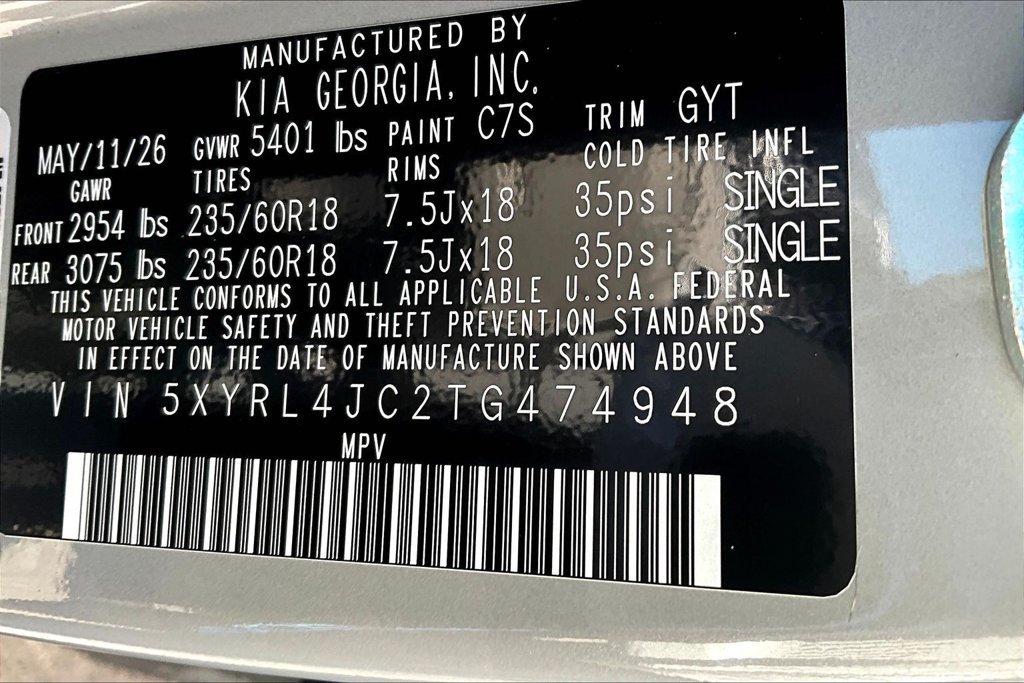 New 2026 Kia Sorento S w/ S Panoramic Sunroof Package FWD image 8