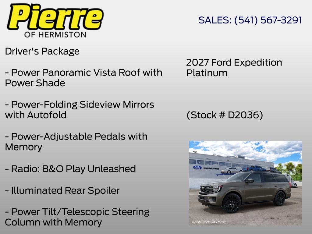 New 2027 Ford Expedition Platinum AWD/4WD image 12
