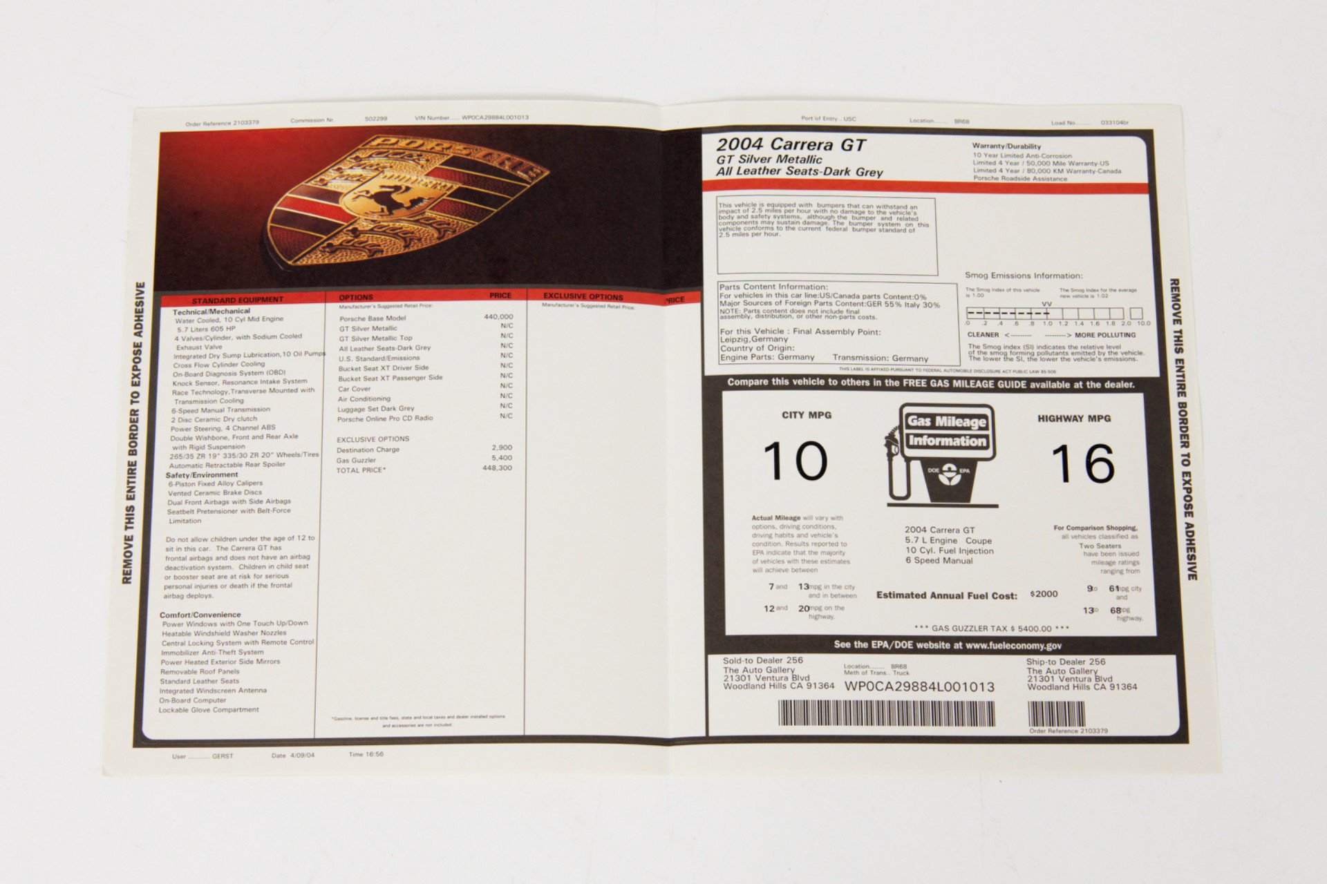 Used 2004 Porsche Carrera GT RWD image 92