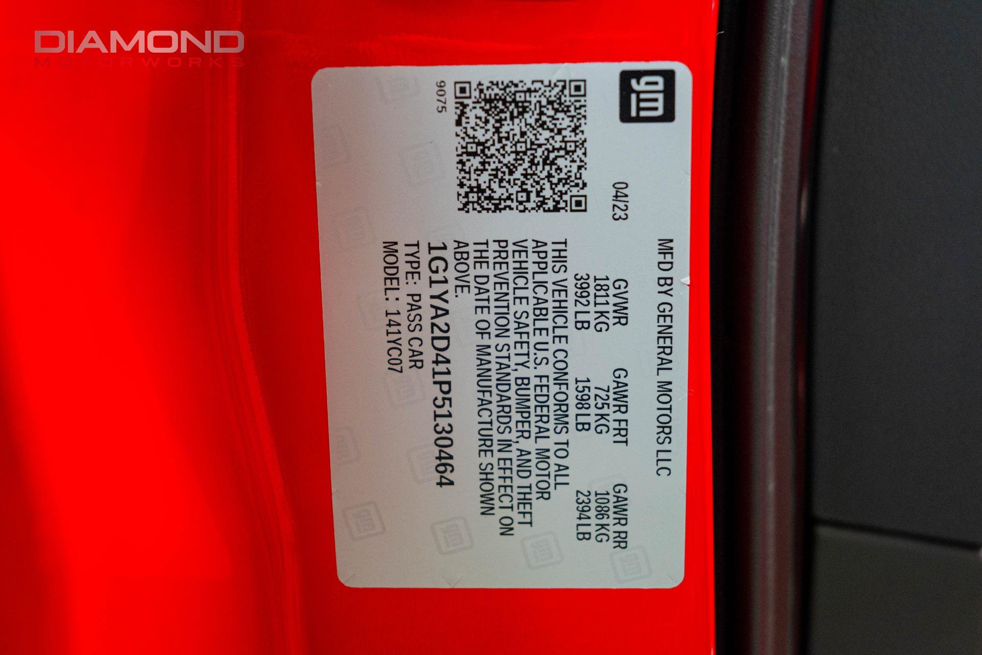 Used 2023 Chevrolet Corvette Stingray Coupe w/ Battery Protection Package RWD image 74