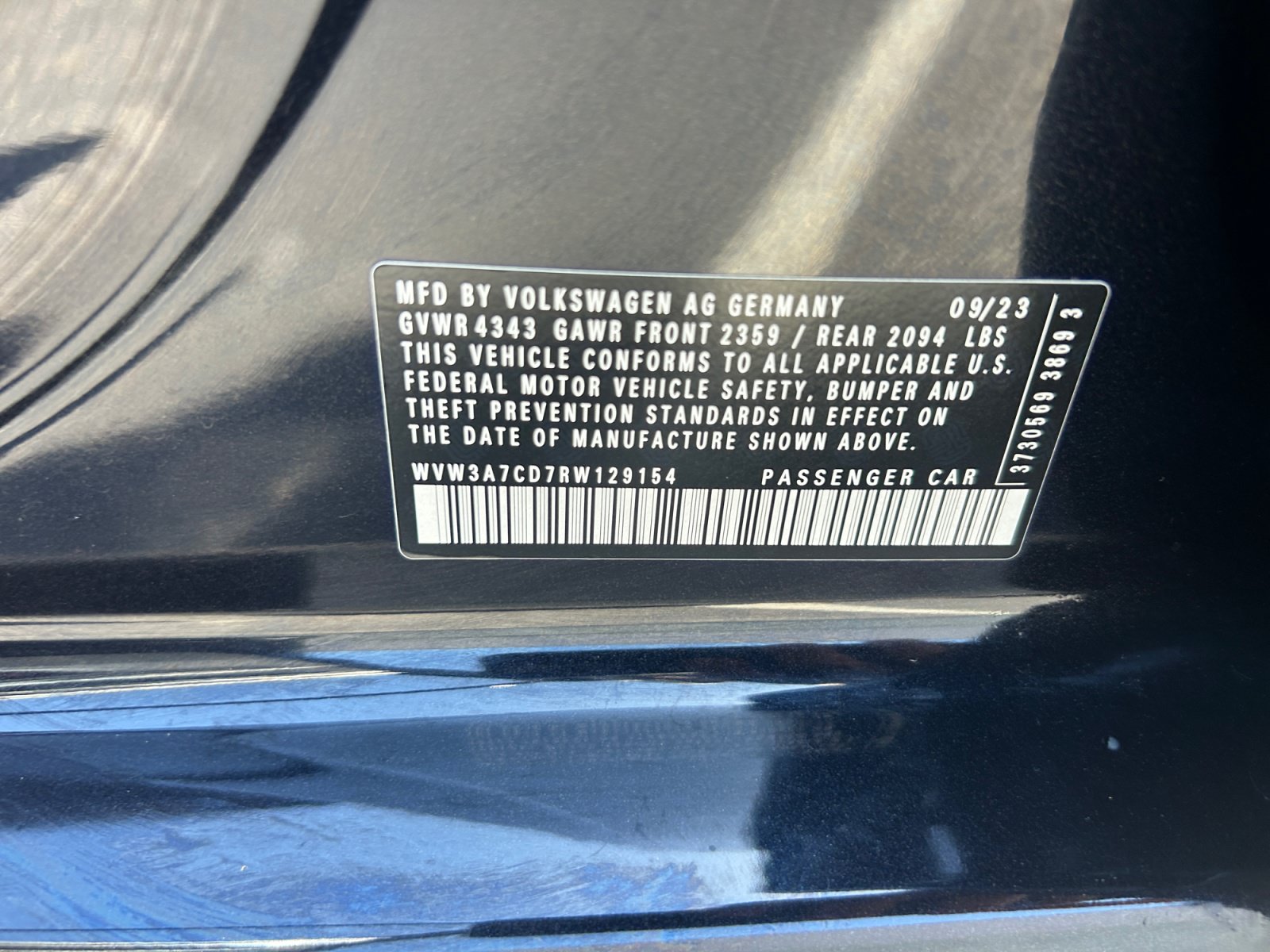 Certified 2024 Volkswagen GTI SE w/ SE Leather Seats Package FWD image 24