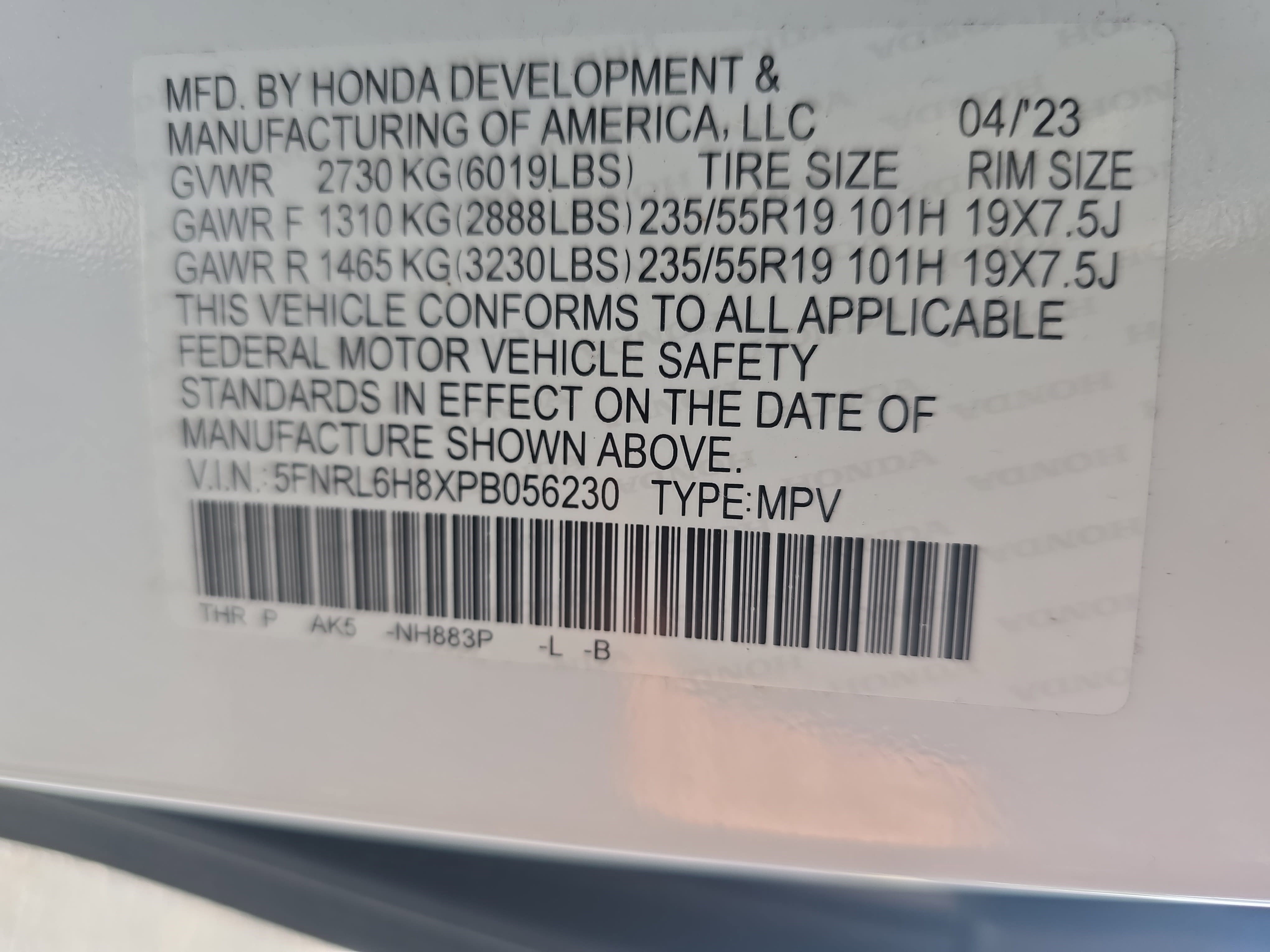 Used 2023 Honda Odyssey Touring image 38