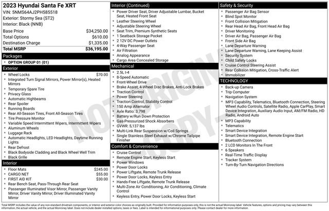 Used 2023 Hyundai Santa Fe XRT FWD image 15