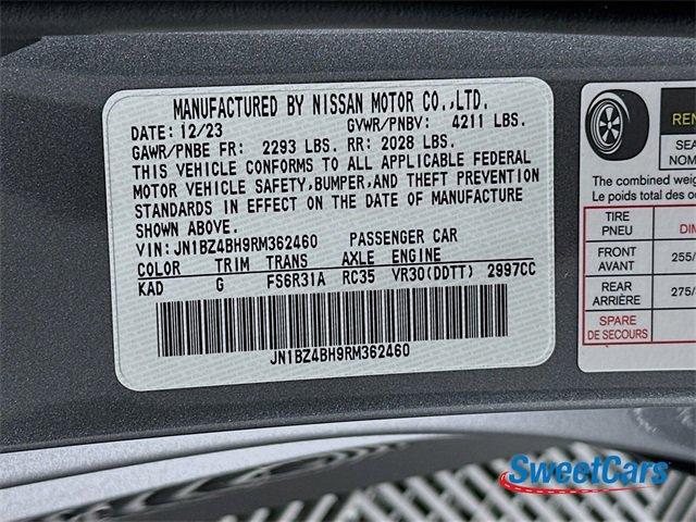 Used 2024 Nissan Z Performance w/ Floor Mat Package image 51