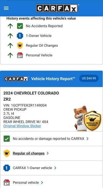 Used 2024 Chevrolet Colorado ZR2 w/ ZR2 Convenience Package III image 4