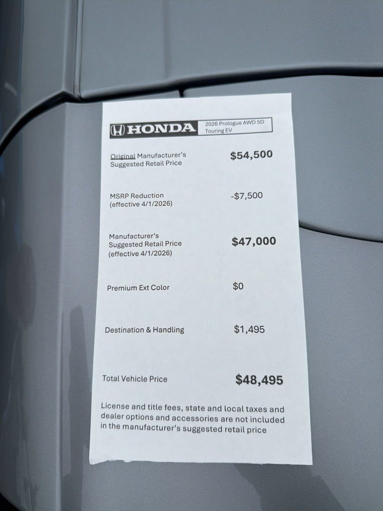 New 2026 Honda Prologue Touring image 22