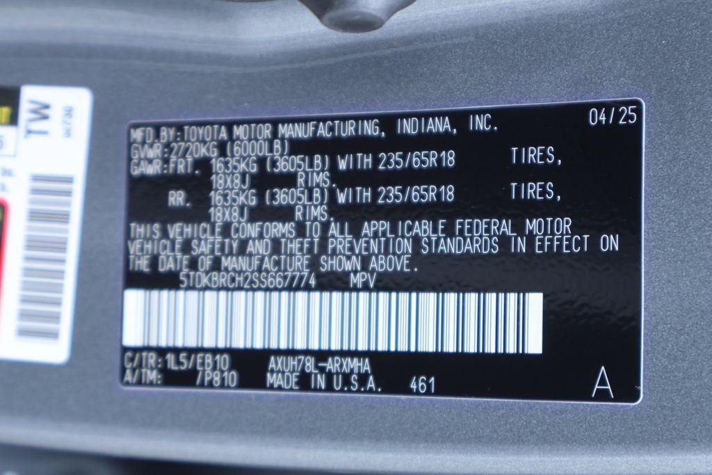Certified 2025 Toyota Highlander XLE AWD/4WD image 27