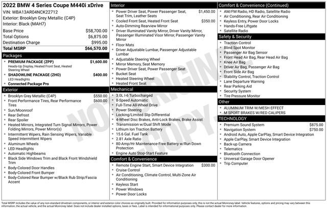 Used 2022 BMW 440i xDrive Coupe w/ Premium Package image 32