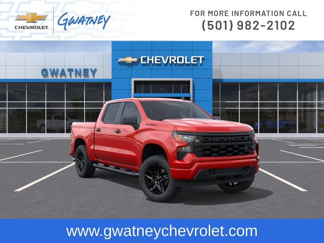 New 2026 Chevrolet Silverado 1500 Custom w/ Turbomax Blackout Package AWD/4WD image 1