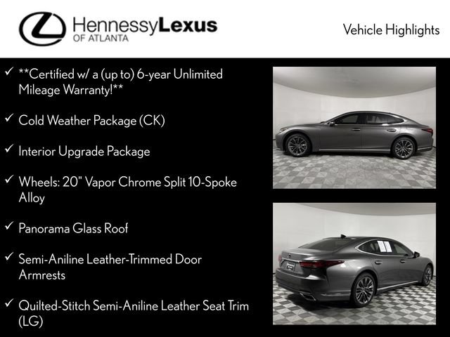 Used 2023 Lexus LS 500 w/ Interior Upgrade Package RWD image 12