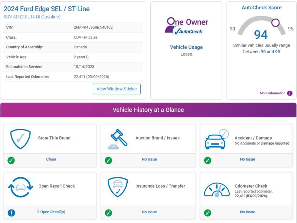 Used 2024 Ford Edge SEL w/ Convenience Package AWD/4WD image 4