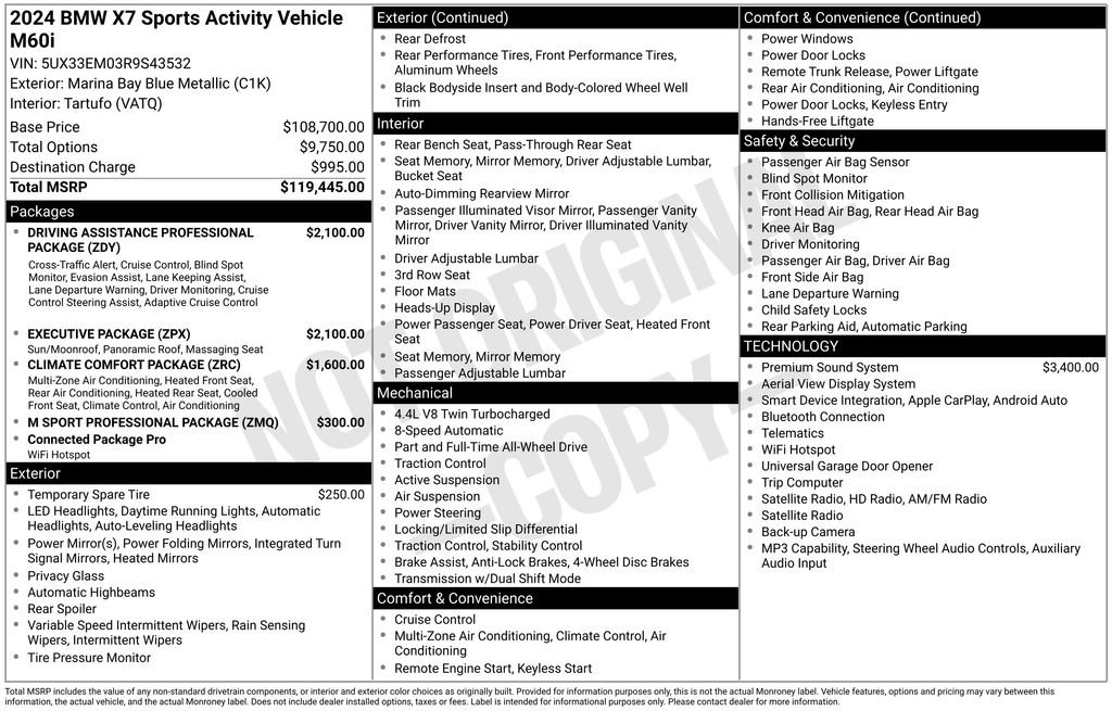 Used 2024 BMW X7 M60i image 40