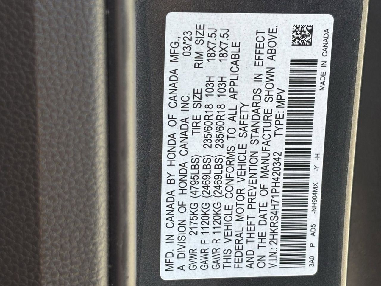 Certified 2023 Honda CR-V EX-L image 30