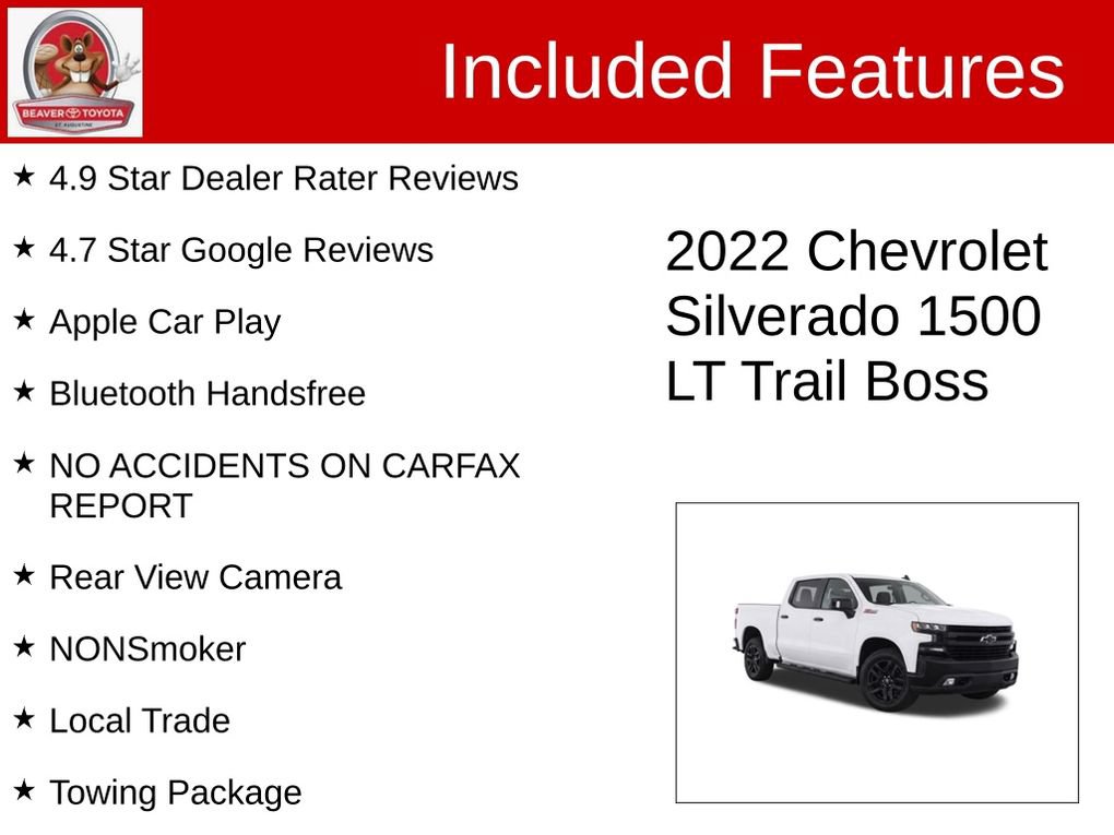 Used 2022 Chevrolet Silverado 1500 Limited LT Trail Boss AWD/4WD image 4