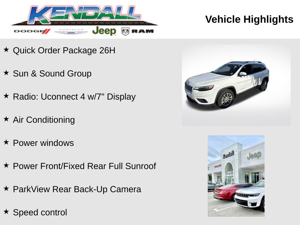 Used 2021 Jeep Cherokee Latitude Lux w/ Sun & Sound Group FWD image 3