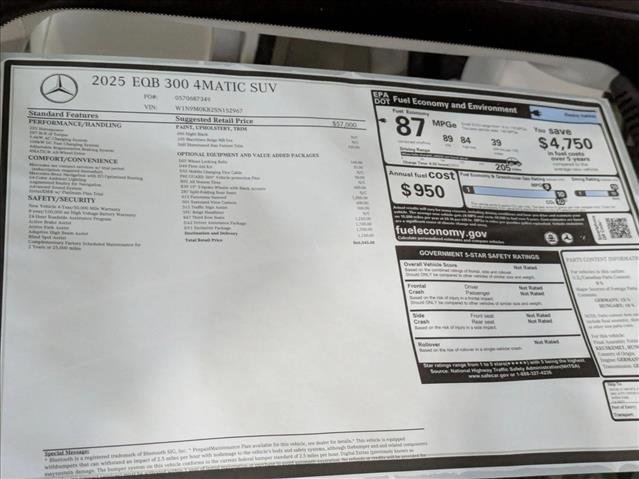 New 2025 Mercedes-Benz EQB 300 4MATIC image 20