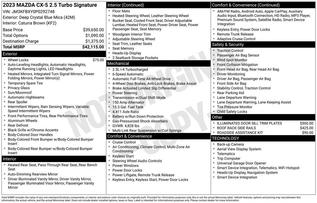 Certified 2023 MAZDA CX-5 Signature AWD/4WD image 11