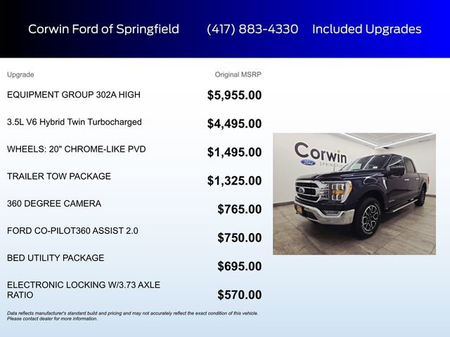 Certified 2022 Ford F150 XLT w/ Equipment Group 302A High AWD/4WD image 6