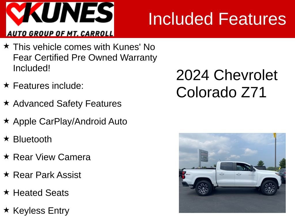 Used 2024 Chevrolet Colorado Z71 w/ Z71 Convenience Package 2 image 3