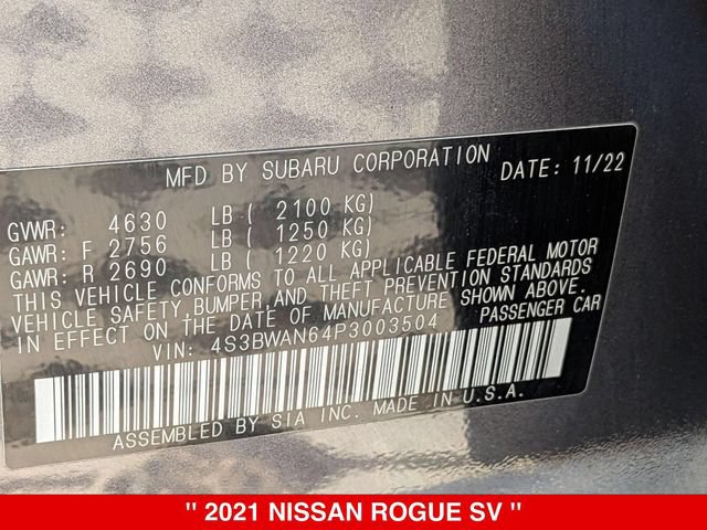 Used 2021 Nissan Rogue SV AWD/4WD image 41