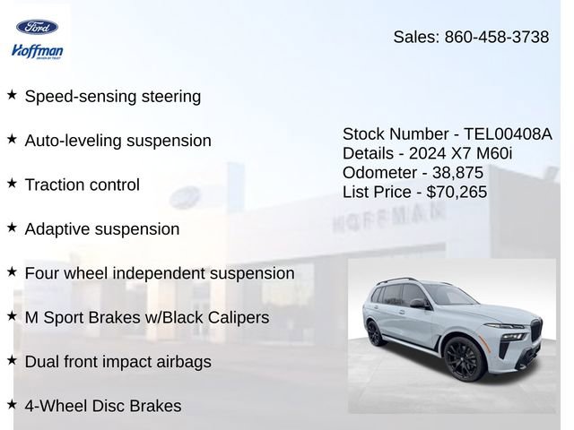 Used 2024 BMW X7 M60i w/ Executive Package image 30