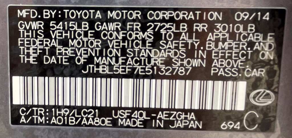 Used 2014 Lexus LS 460 w/ F Sport Package RWD image 36