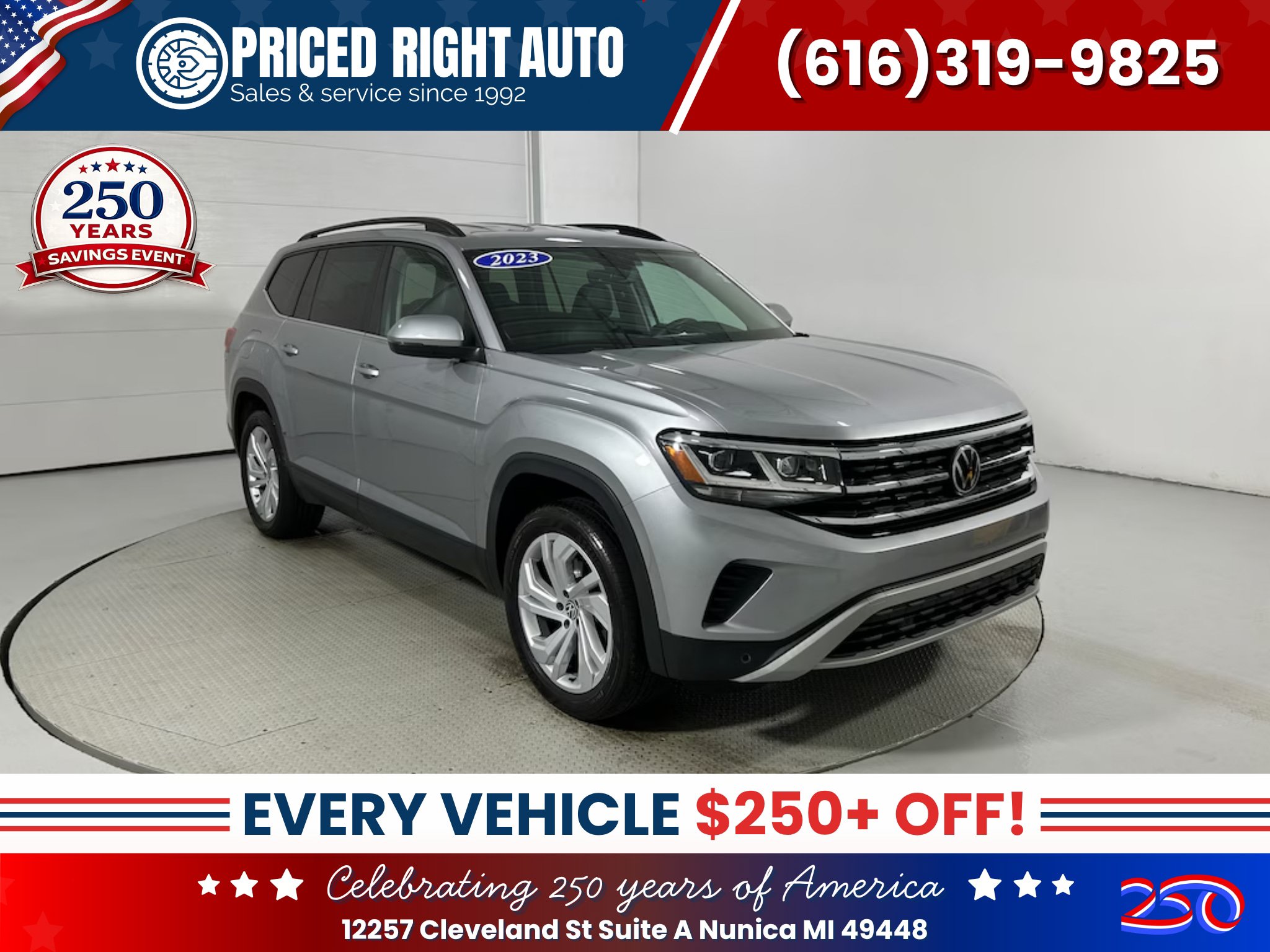 Used 2023 Volkswagen Atlas SE AWD/4WD image 1