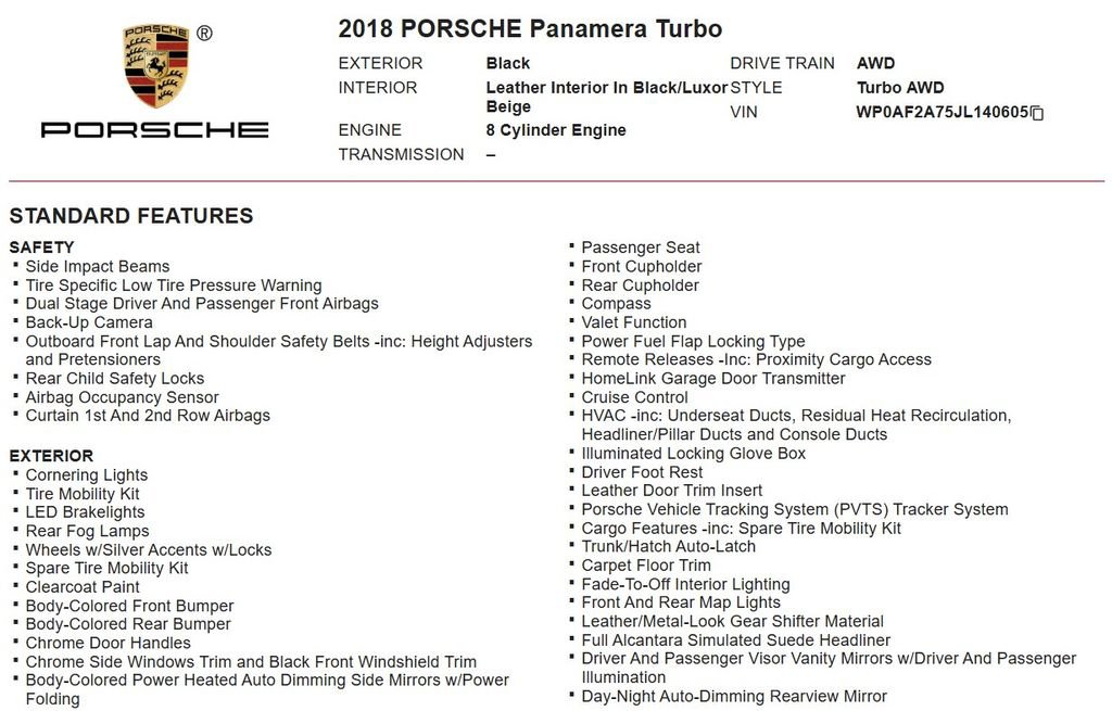 Used 2018 Porsche Panamera Turbo image 17