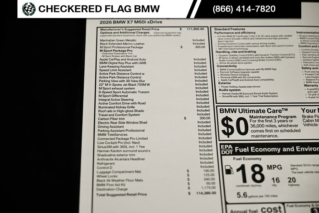 New 2026 BMW X7 M60i w/ M Sport Professional Package image 42