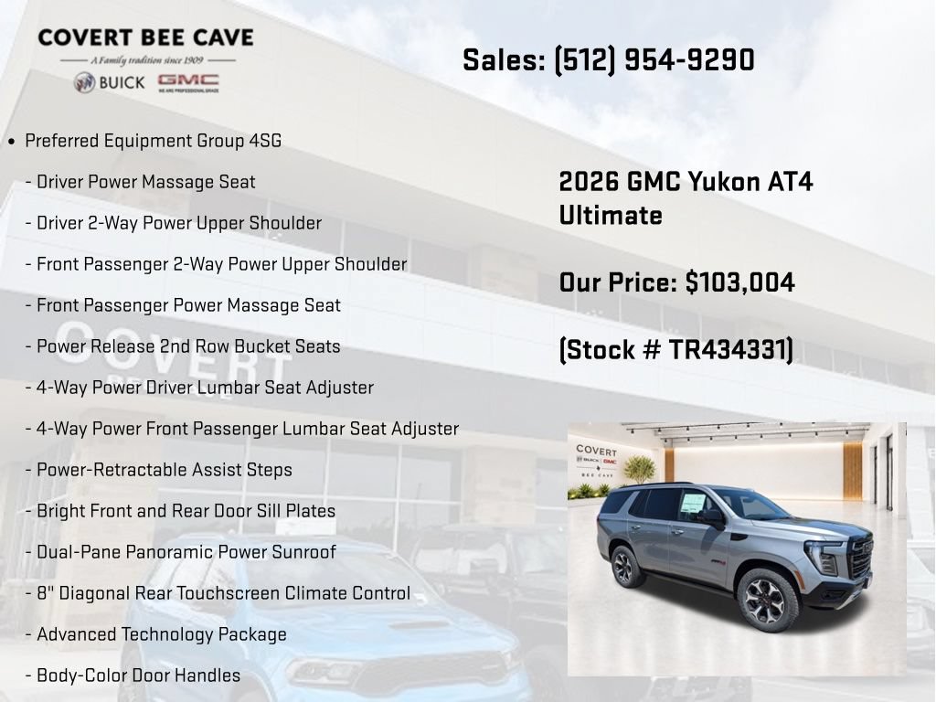 New 2026 GMC Yukon AT4 Ultimate AWD/4WD image 4