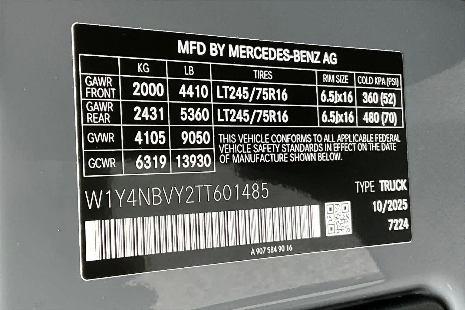 New 2026 Mercedes-Benz Sprinter 2500 image 12
