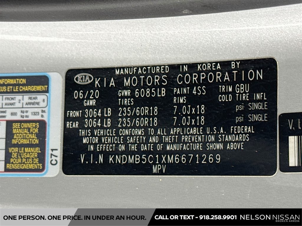 Used 2021 Kia Sedona EX FWD image 33