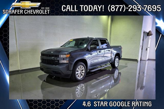 Used 2021 Chevrolet Silverado 1500 Custom w/ LPO, Dark Essentials Package