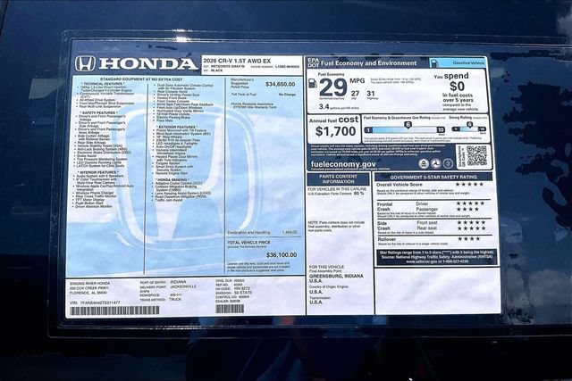 New 2026 Honda CR-V EX image 21
