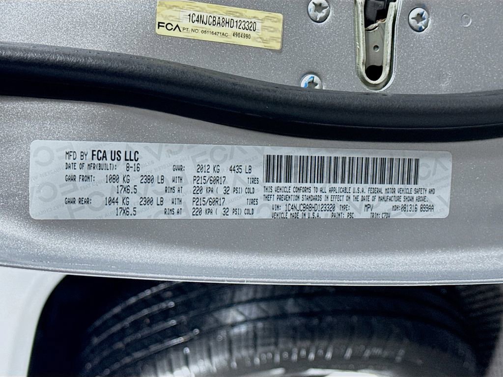 Used 2017 Jeep Compass Sport w/ Power Value Group image 31