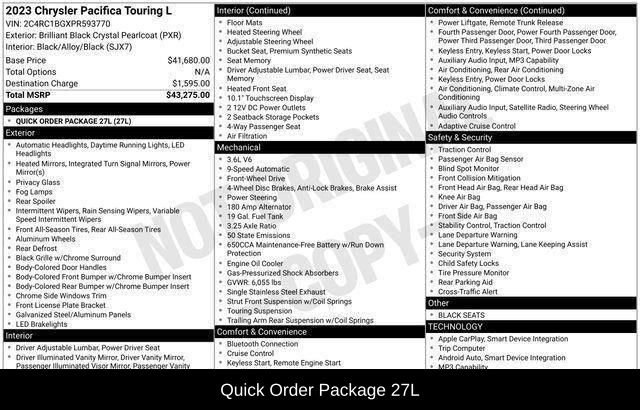 Used 2023 Chrysler Pacifica Touring-L FWD image 2