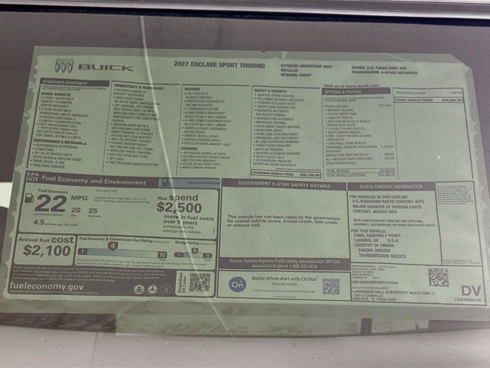 New 2027 Buick Enclave Sport Touring w/ Power Package FWD image 20