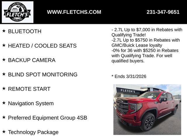 New 2026 GMC Sierra 1500 AT4 w/ AT4 Premium Package AWD/4WD image 2