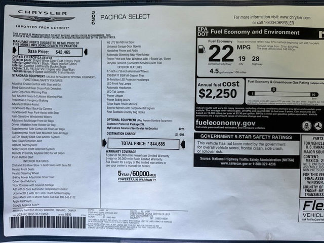 New 2026 Chrysler Pacifica Select image 34