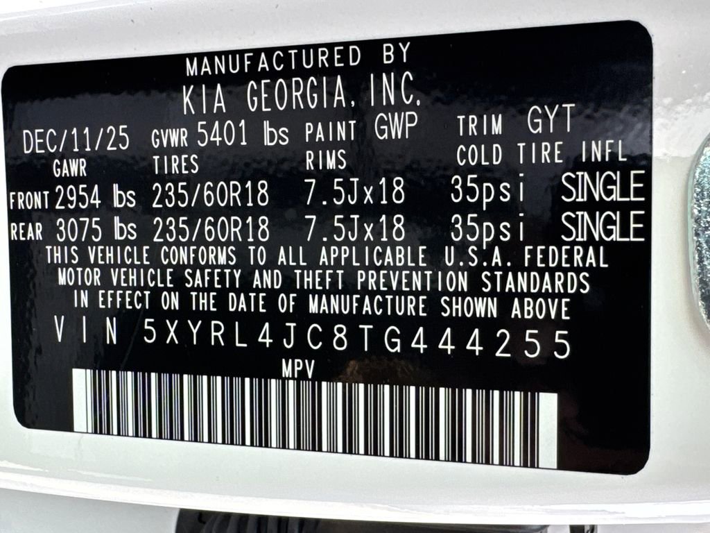 New 2026 Kia Sorento S w/ S Panoramic Sunroof Package FWD image 30