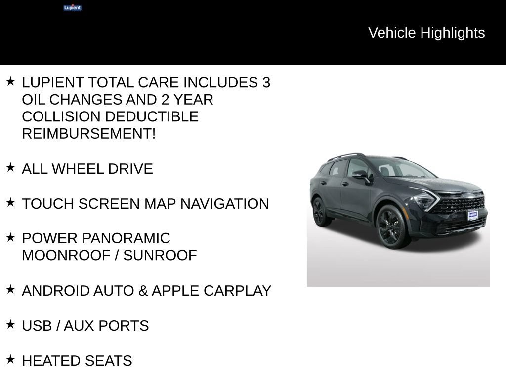 Certified 2025 Kia Sportage X-Line w/ Premium Package AWD/4WD image 8